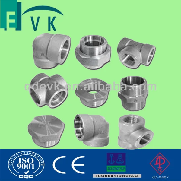 Forged Steel ANSI/DN 50 stainless steel threaded end pipe fitting