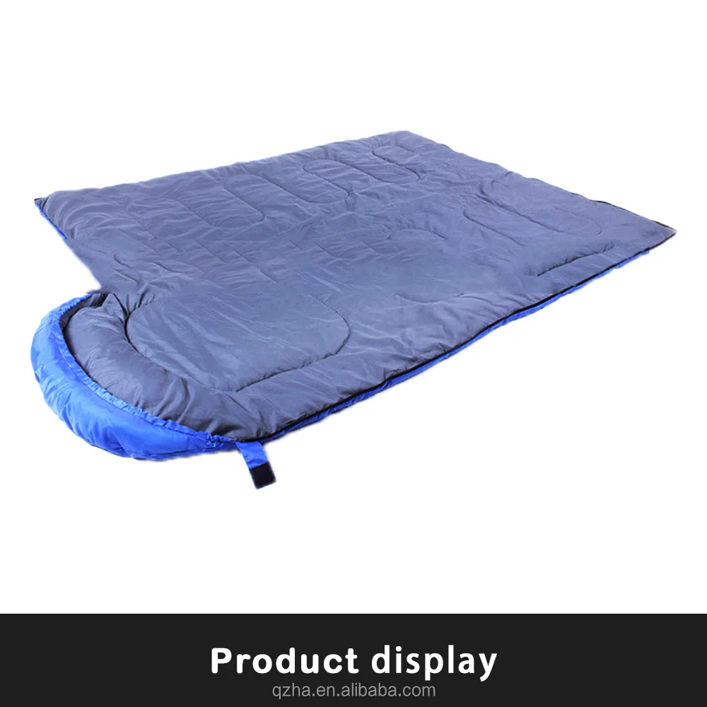 
Outdoor army green winter cotton or custom eiderdown waterproof envelop camping sleeping bag 