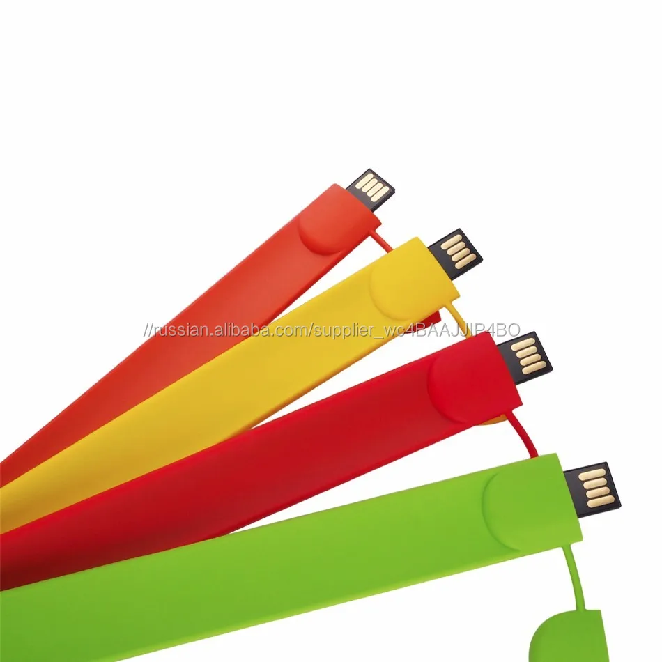 Wholesale Promotional Cheap Price Silicone USB Flash Drive Wristband Custom Logo