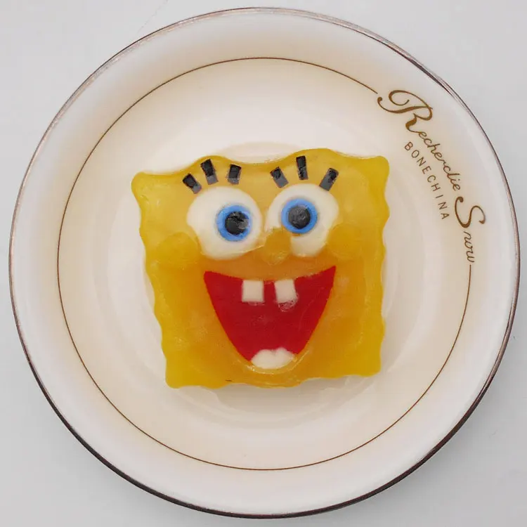 Wholesale best selling oem all natural nice fragrance spongebob cartoon figure kids soap