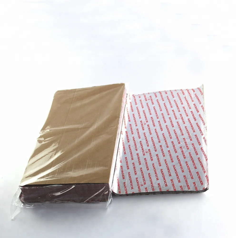 Household manufacturer Aluminium Foil 14x16' hamburger sandwich wrapping paper aluminum foil laminated paper