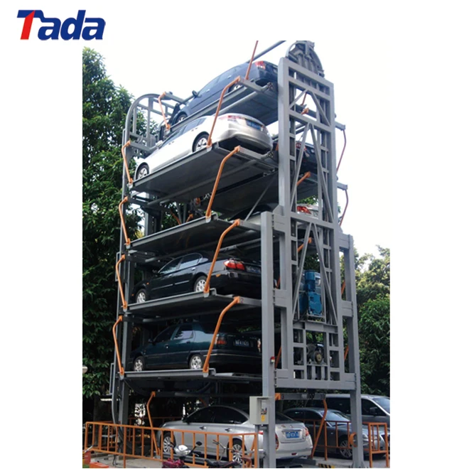 
manual type PLC automatic rotary parking system with safety sensors 