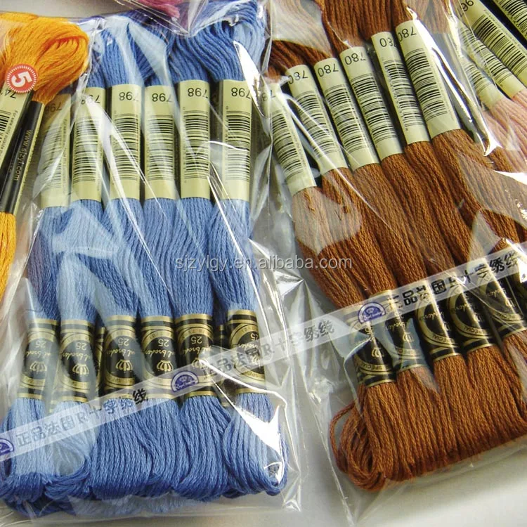 447 colors cross stitch threads in China ( 8m/piece)