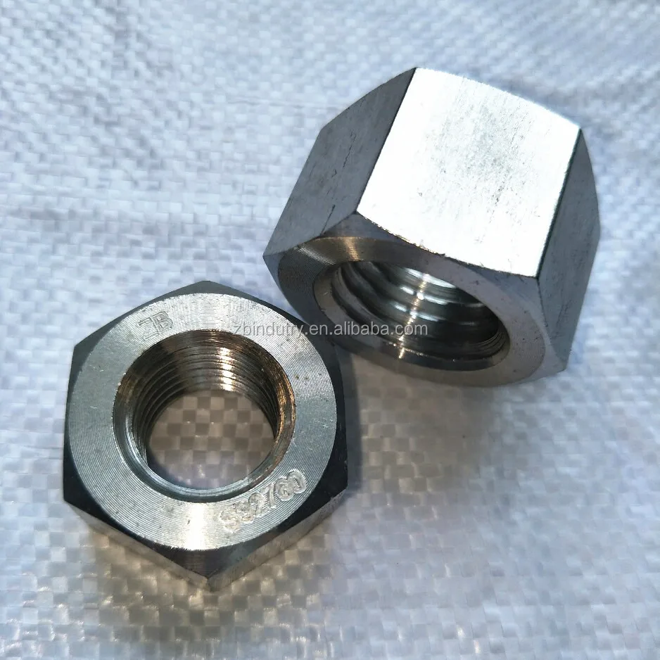 
Duplex S32760 / F55 / ASTM ASME A240 1.4501 HEX NUT din934 m12 m20 