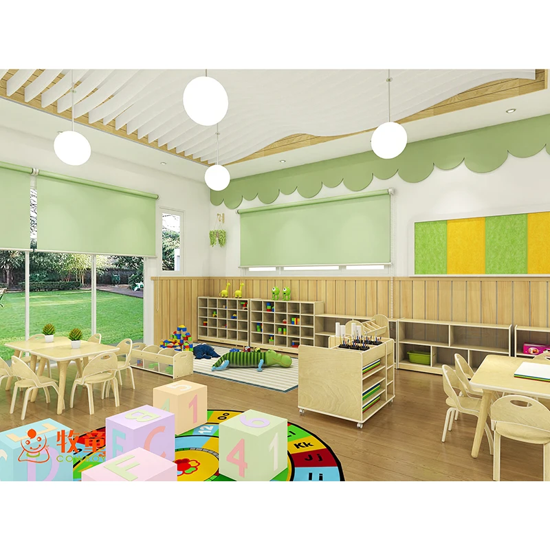 COWBOY on sale modern preschool furniture wood nature environment preschool nursery kindergarten kids play school furniture