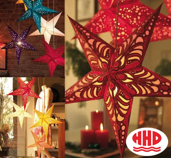 Origami decoration LED paper lantern star shape ceiling lamp