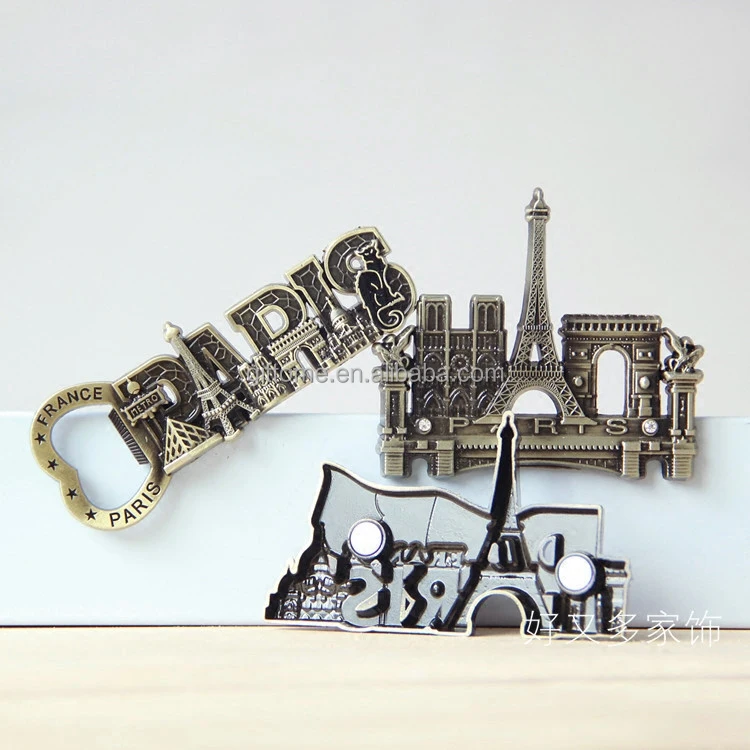 
Travel 3D Tower model building metal fridge magnet Magnetic stickers French Paris decorative refrigerator Sticker home decor 