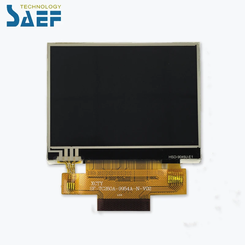 IPS 2.6 inch Landscape 480*320 resolution R61531 driver IC MPU 8/16BIT interface TFT LCD display with resistive touch screen