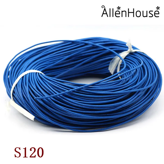 wholesale 100 yards/spool cheap black brown 1mm 1.5mm 2mm 3mm solid real leather cord lace for jewelry making