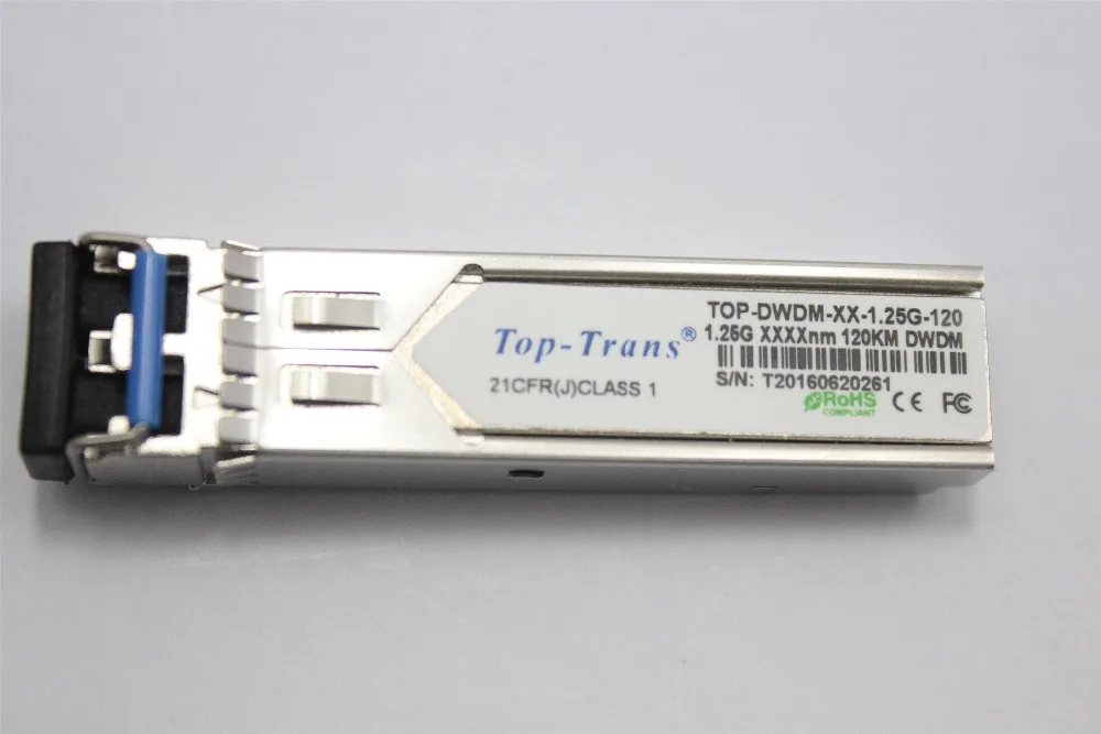 1000BASE-EZX 1.25G DWDM SFP C17-C61 120KM SMF Optical Transceiver