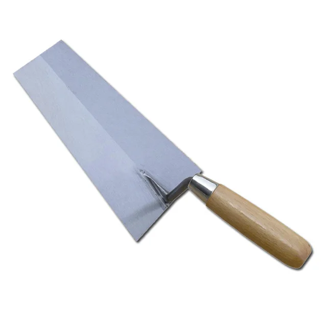 Brick trowel with wooden handle carbon steel blade masonry trowel