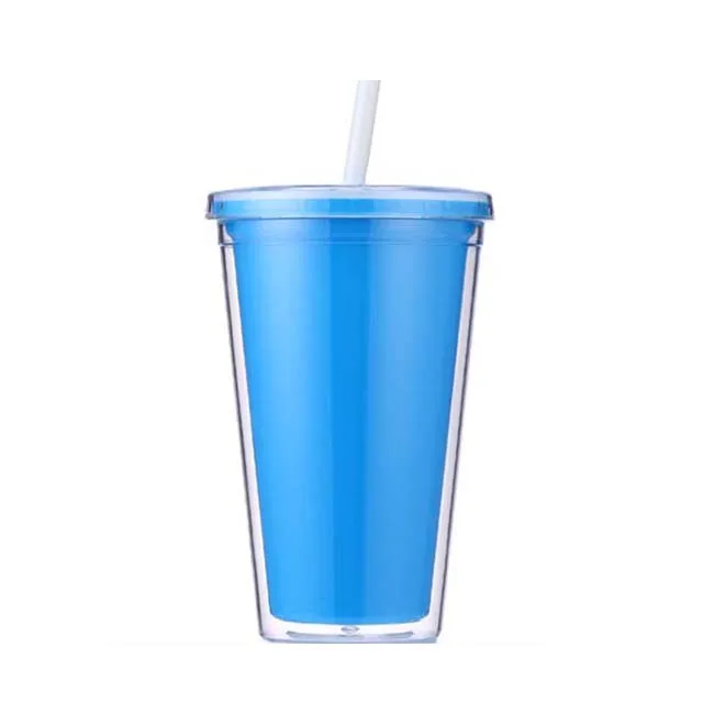 
Designed insulated straw plastic tumbler cup with lids 