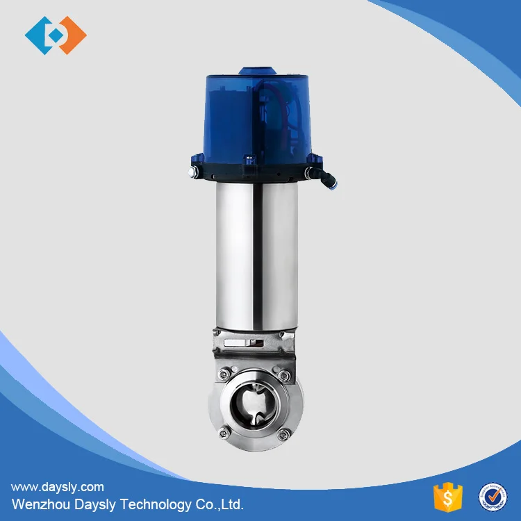 Sanitary Pneumatic Control Actuator Butterfly Valve
