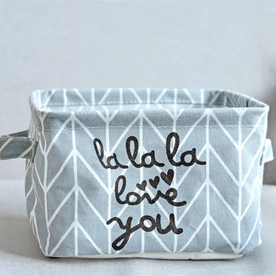 Bedroom bathroom small baby nursery decorative storage basket