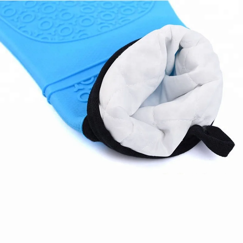 
Silicone Oven Mitts Professional Heat Resistant Pot Holder Baking Gloves 