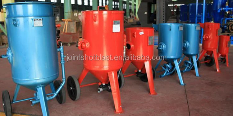 
mini mobile sandblaster/sand blasting tank/ sand blasting pot pressure air 