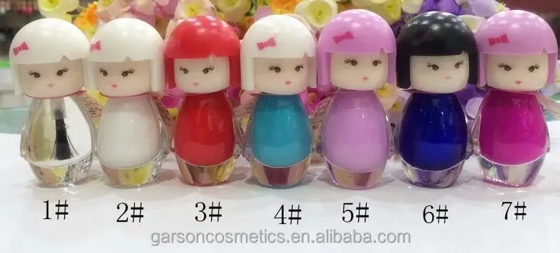 OEM GARSON private label cute doll shape kids nail polish
