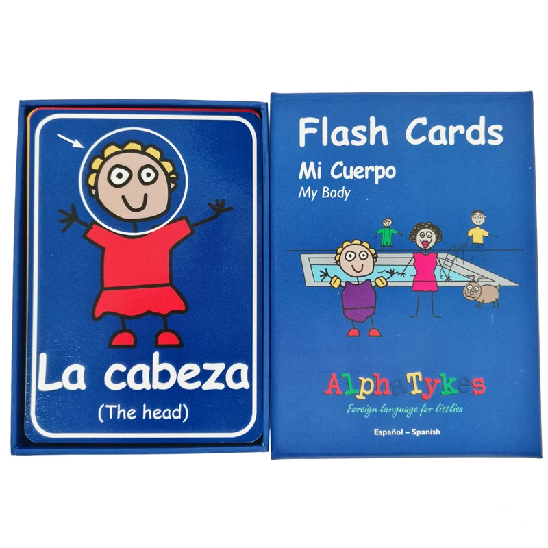
Custom printing paper standard size educational flash card 