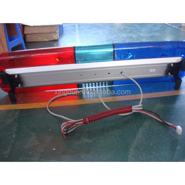 
12v or 24v 48' halogen rotating emergency police beacon light bar TBD-GA-2000D 