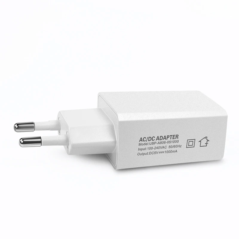 USB ac adapter 5v 1a input 100-240VAC EU/US Plug adaptor