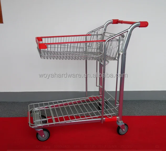 medium duty hand push trolley cart warehouse and supermarket