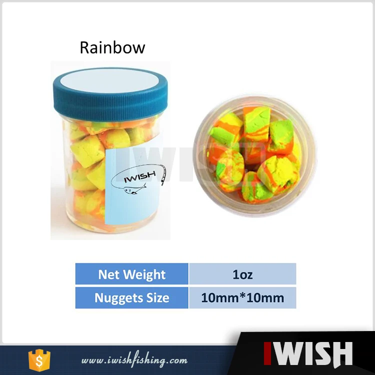 Supplying Float Fluorescent Yellow Color Nuggets Fishing Trout Baits