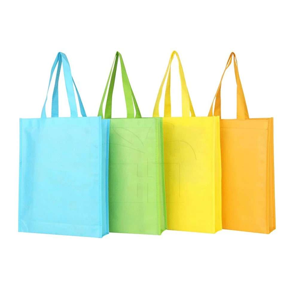 Custom Order Assorted Colors Small Book Bag, Can Add Logo shopping Non Woven Gift Tote Bag