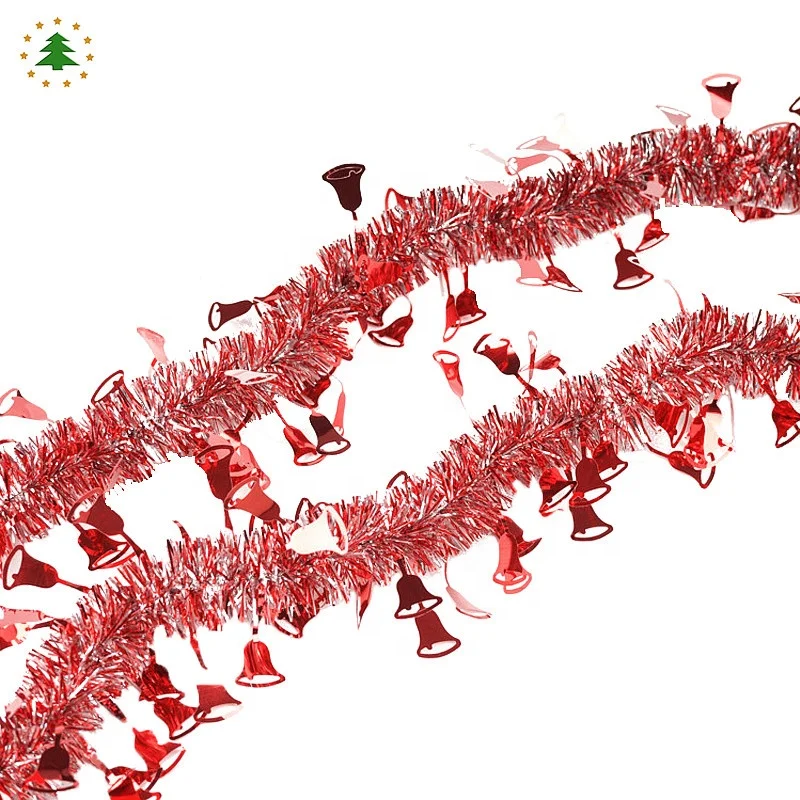 Colored pvc decorations christmas tinsel icicles