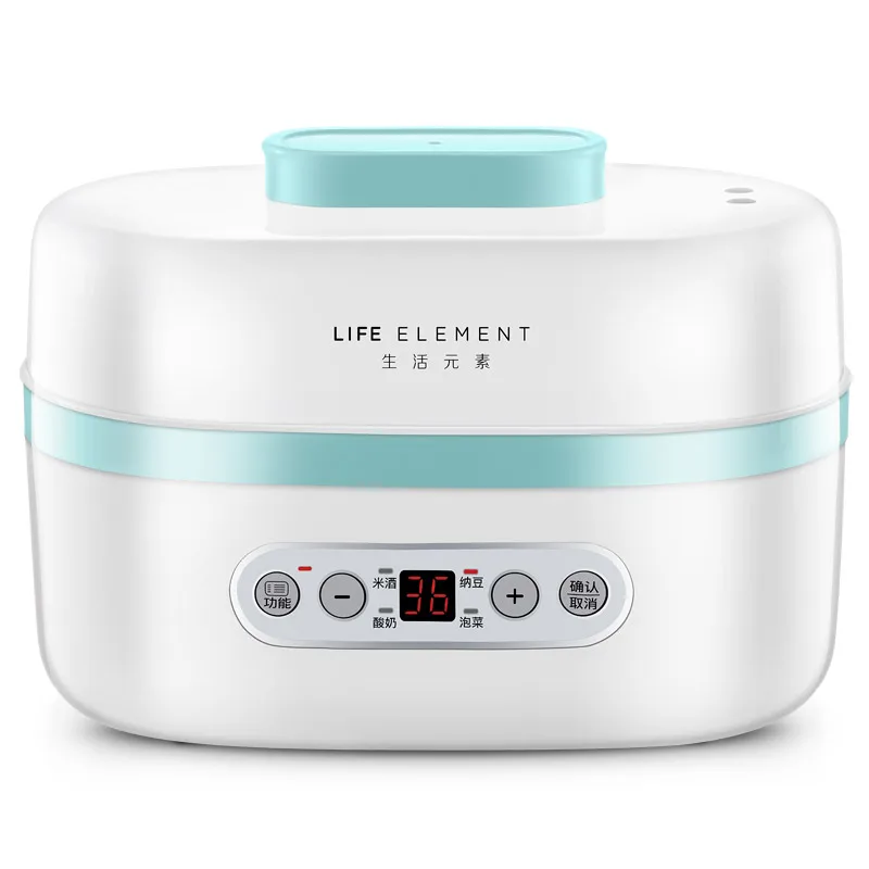 1L Small Ceramic Jars Home Use Temperature Control Mini Electric Yogurt