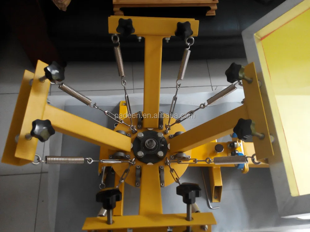 
Manual Serigraph 4 Color 1 Station Screen Printing Machine For Socks and Gloves 