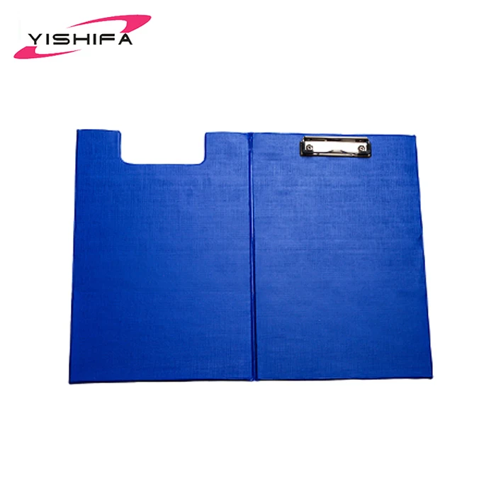 Custom A4 plastic manila file folder with clip