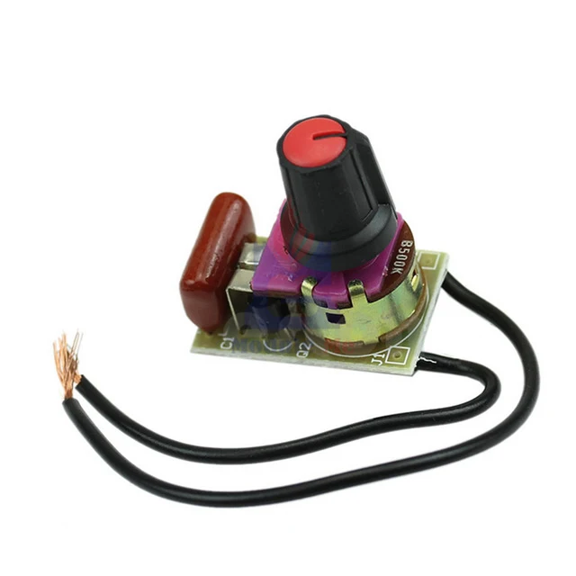 100W Switch Speed Regulation Module Dimmer Kit For Dimming Light Board AC Motor Switch Potentiometer MAC97A6