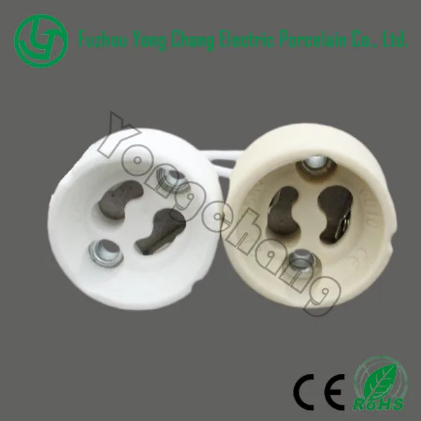 Halogen Bulb Socket Ceramic Base Gu10 Lamp Holder