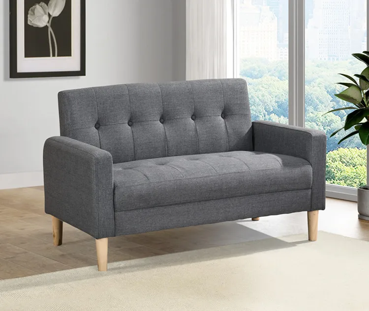 Latest two seater sofa low price leather sofa set coffee shop furniture