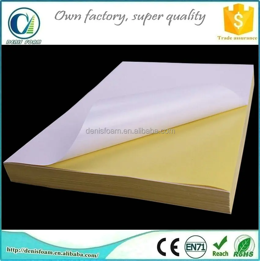 Self adhesive sticker paper