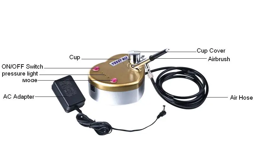 HS08-2AC-SK  Air Airbrush Makeup Air Compressor Tattoo Compressor for Painting Air Brush Painting  Heart-Shaped