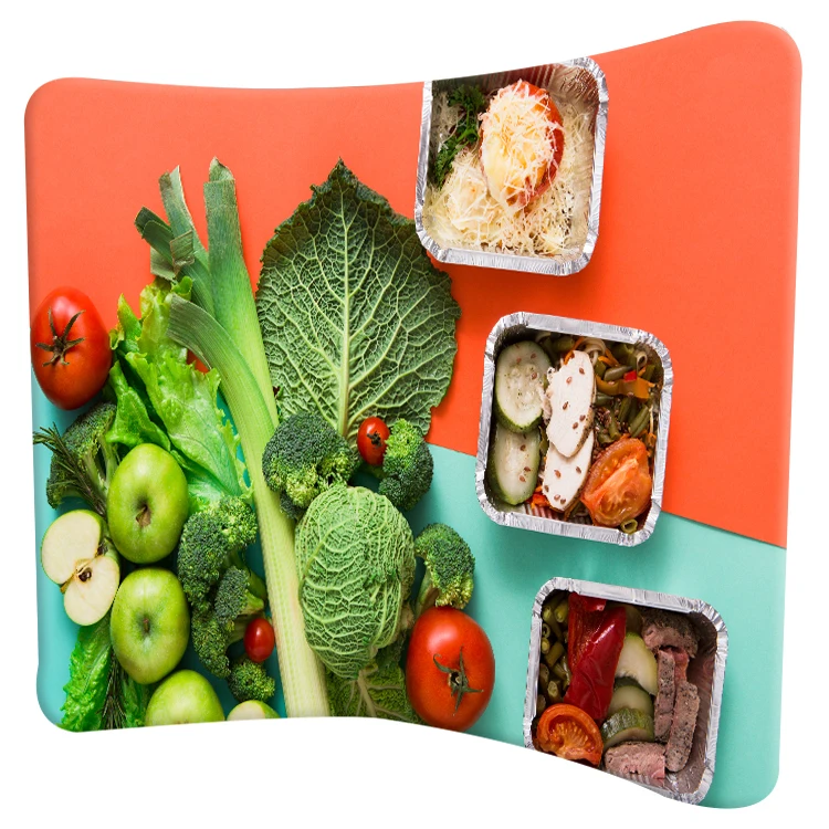 Trade show exhibition fair 8ft,10ft pillow case stretch fabric backdrop displays stands