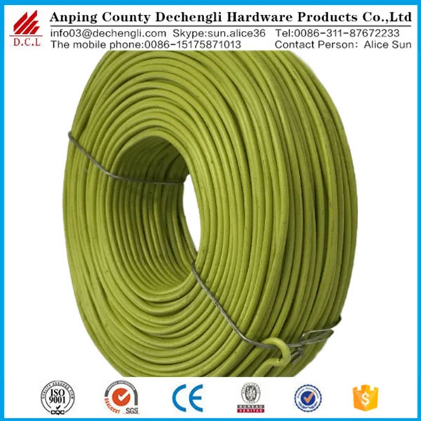 Epoxy Coated Rebar Tie Wire/pvc coated rebar tie wire