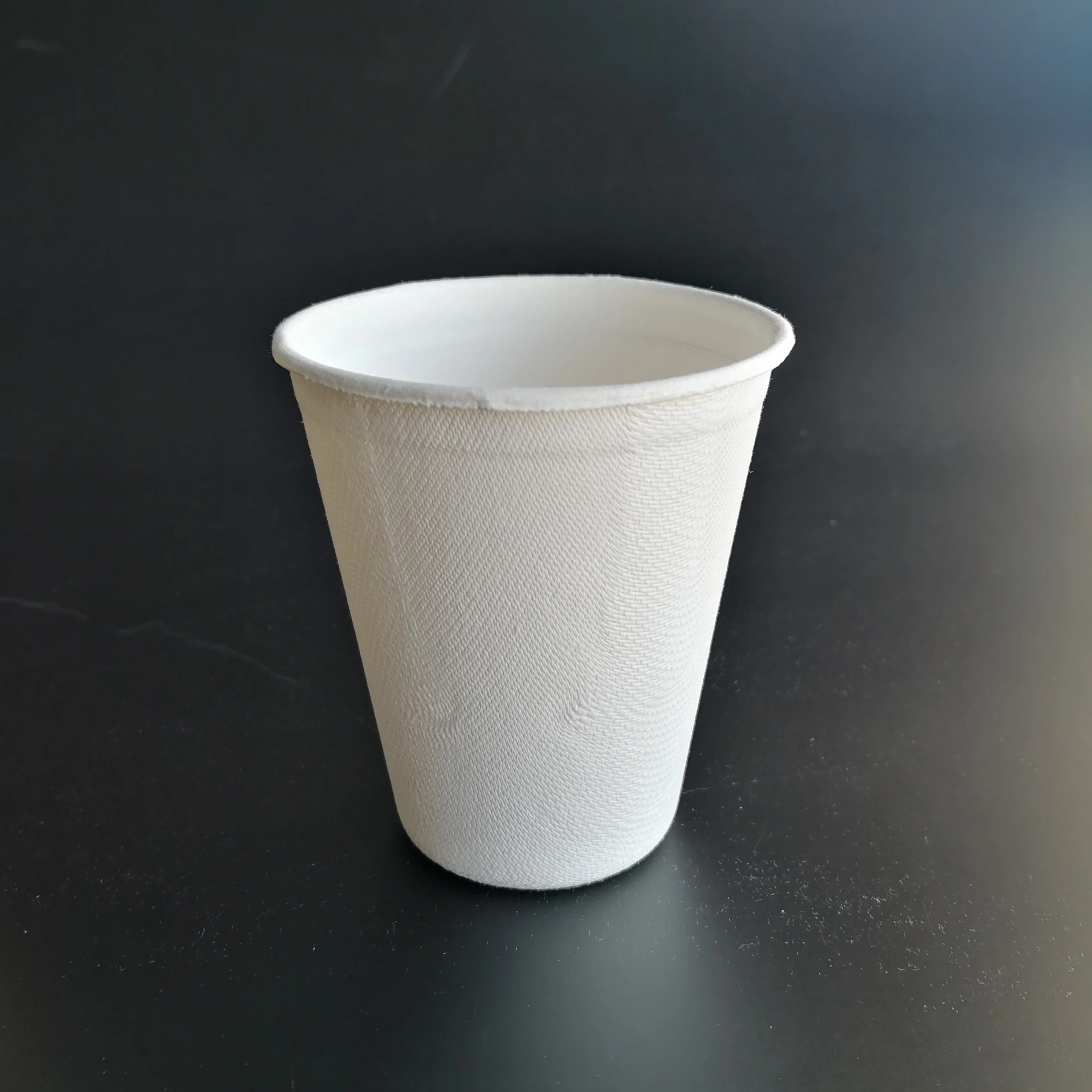 Eco-Friendly Biodegradable disposable sugarcane bagasse pulp paper coffee water cup 9oz 7oz 13 oz