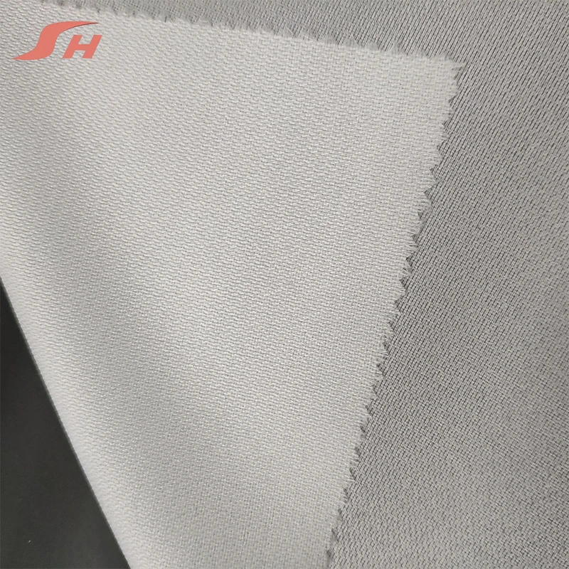 100% Polyester fusible adhesive interlining shirt plain weave woven interlining in china