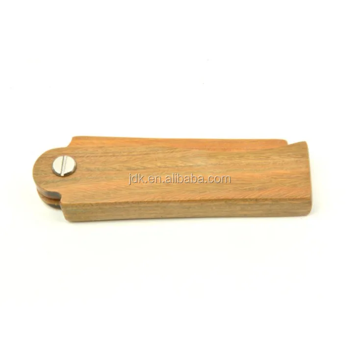 Private Label Sandalwood Folding Comb Custom Logo Wood Handle for Home Hair Beard and Mustache Grooming