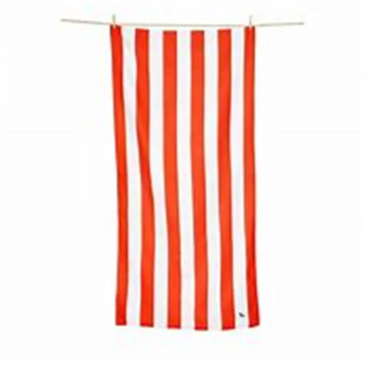 150 pieces vertical stripes elastic beach towel blanket double jacquard