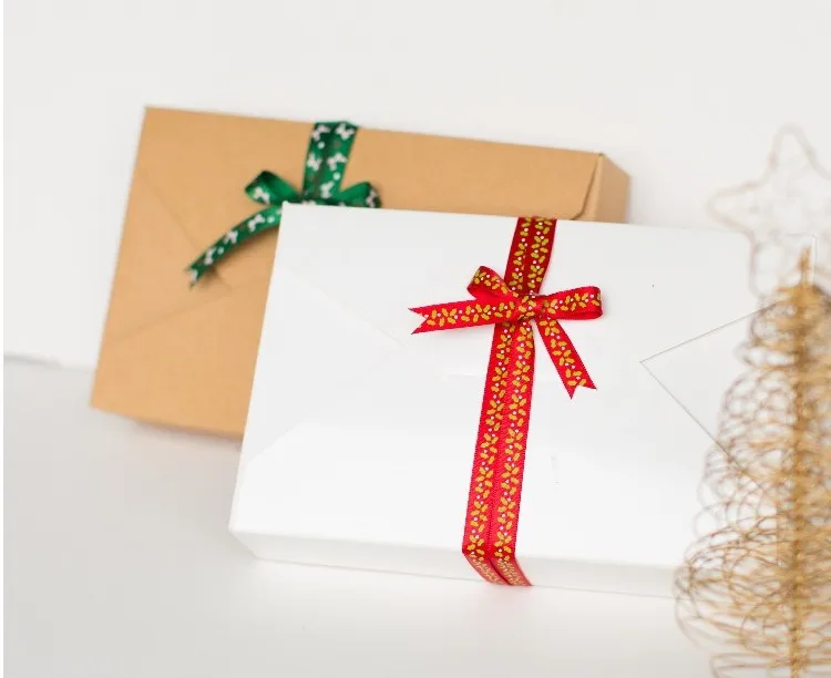 Wholesale merry christmas decoration ribbon gift box flower packing ribbon