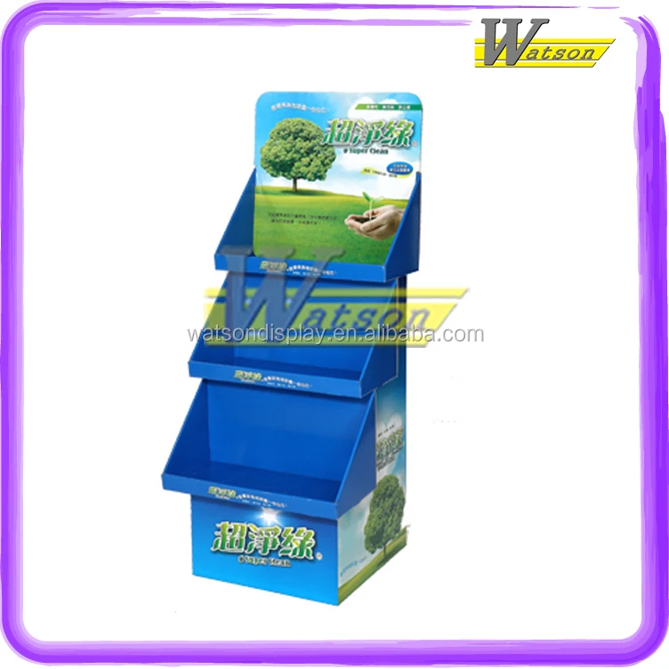 custom printed cardboard advertising tray display stand for chocolate bar