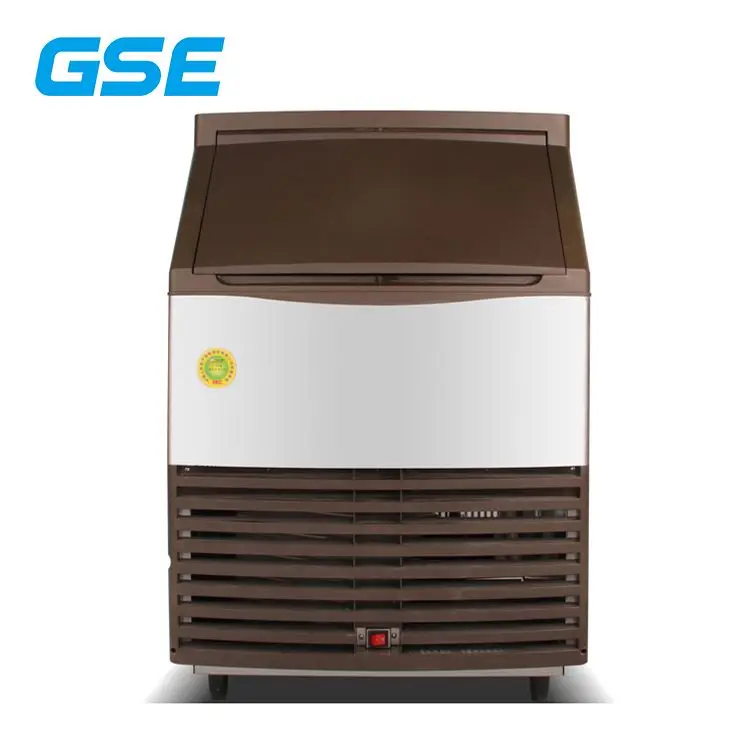 Кофейня, промышленная льдогенератор, 90 кг/24 ч, автоматическая машина для производства кубиков льда, коммерческая льдогенератор