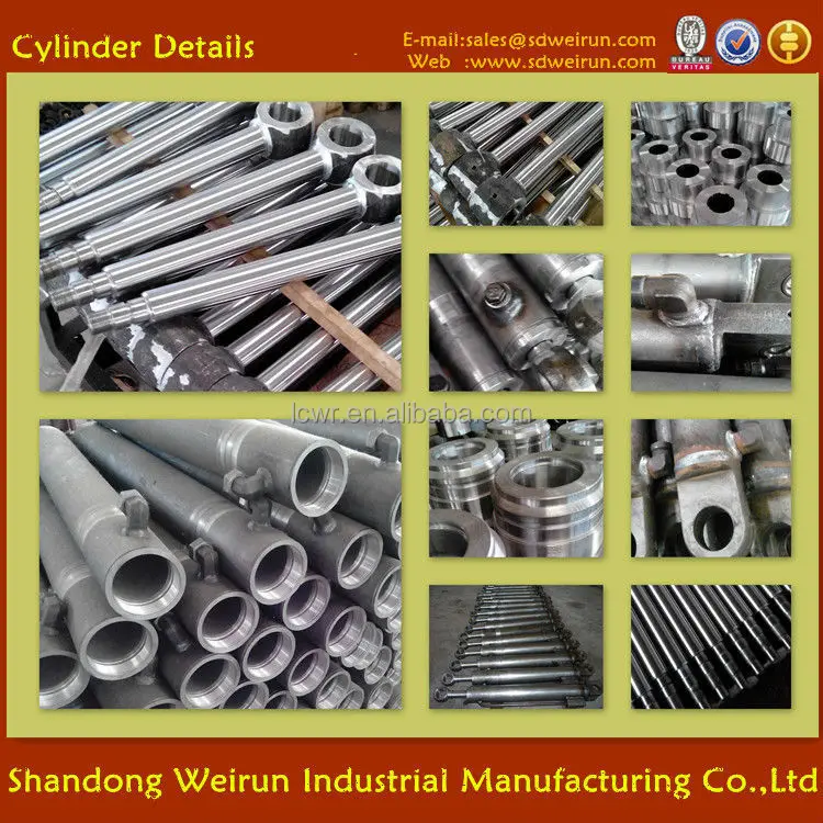 forklift and tractor loader double acting hydraulic cylinder price in Shandong China