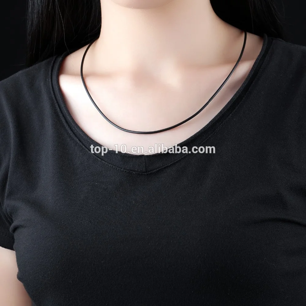2019 Wholesale Hot Sale Simple Black Leather Chain Necklace Cord 2 Size With Stainless Steel Lobster Clasps Extender Unisex Gift