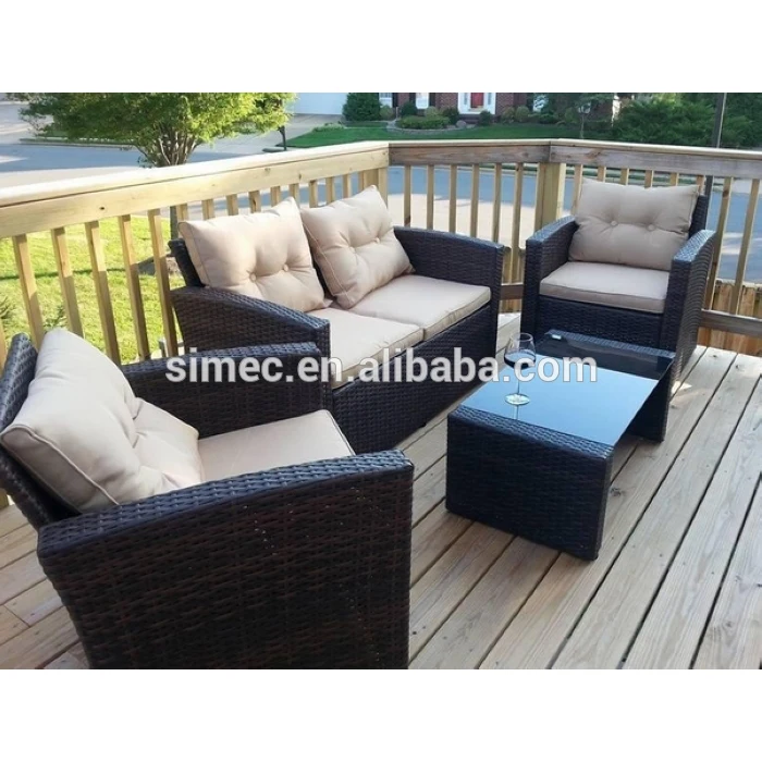 garden luxury rattan modern sofa wholesale SCKD-02A
