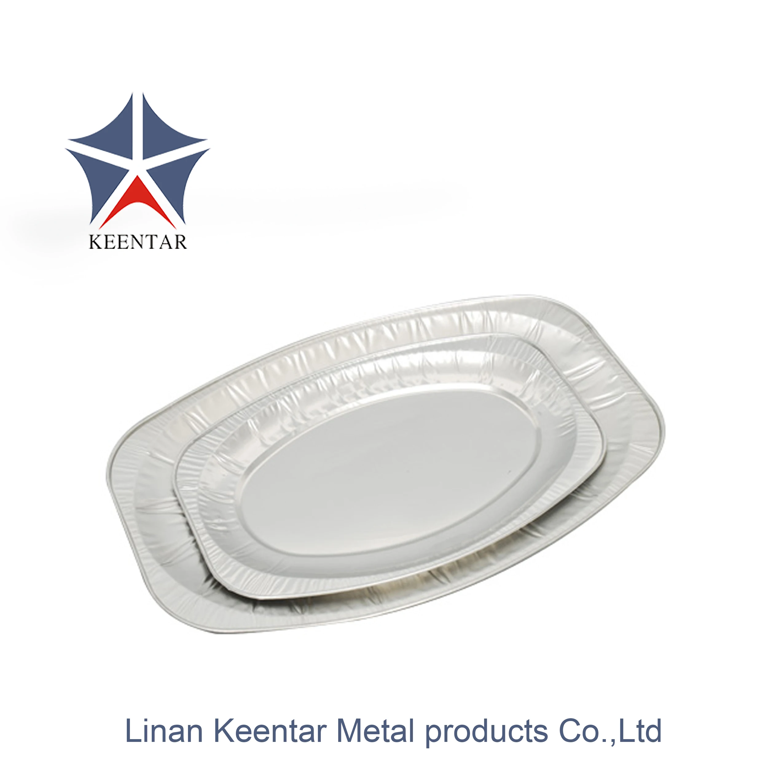 Dish Pan Oval Aluminum Foil Fish Tray,oval Aluminum Foil Barbecue Disposable Container Food Packing Rectangle 1000pcs/ctn 0.11mm