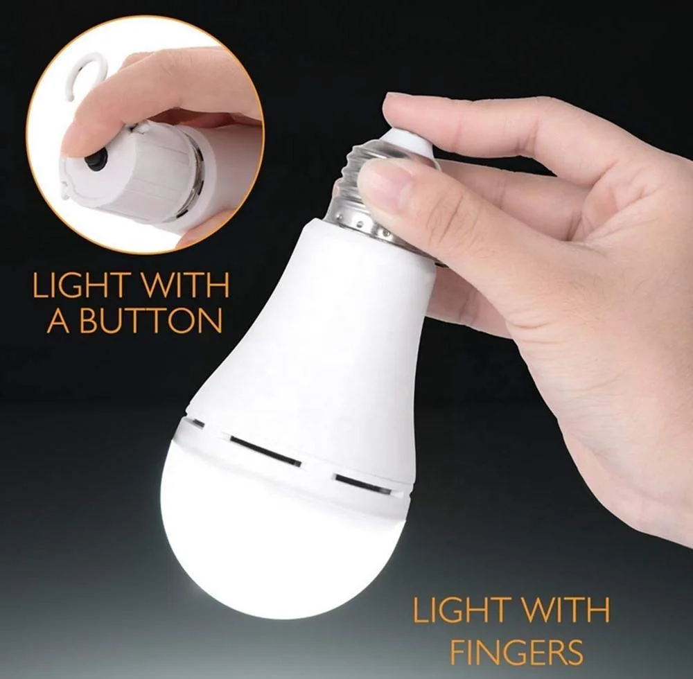 The Best and Cheapest 5W 7W 9W 12W 15W E27 85-265V Saving Energy LED Intelligent  Rechargeable Emergency Light Bulb